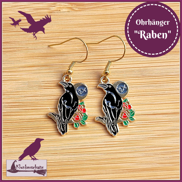 Ohrschmuck "Rabe"
