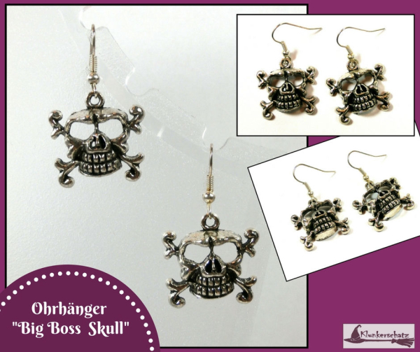 Ohrhänger "Big Boss Skull"