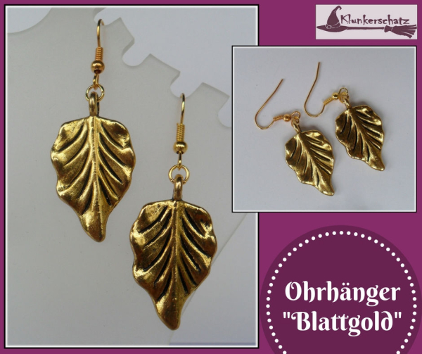 Ohrhänger "Blattgold"