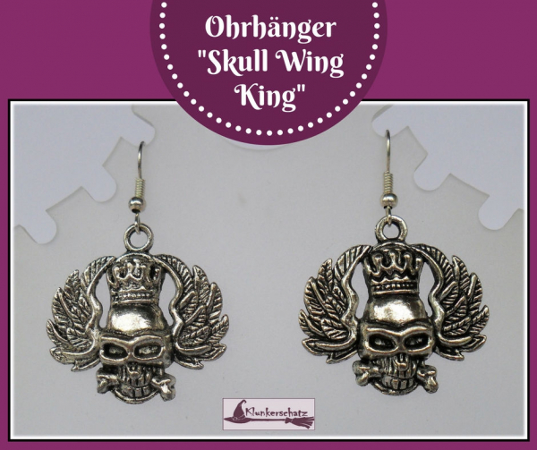 Ohrhänger "Skull Wing King"
