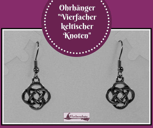 Ohrhänger "Vierfacher keltischer Knoten"