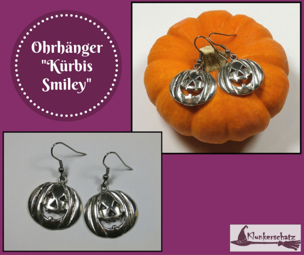 Ohrhänger "Kürbis Smiley"