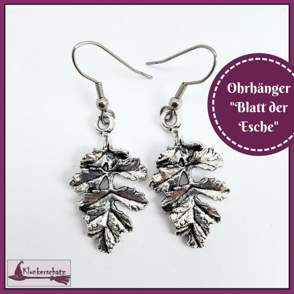 Ohrhänger "Blatt der Esche"
