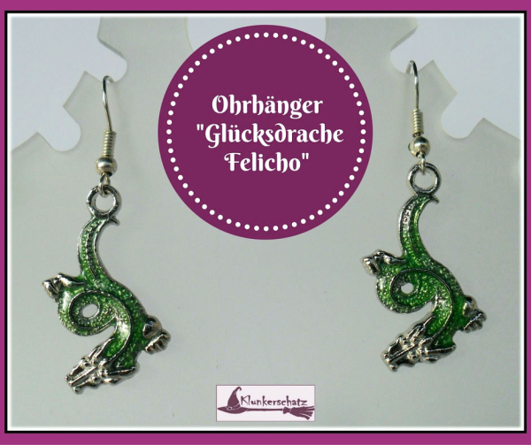 Ohrhänger "Glücksdrache Felicho"