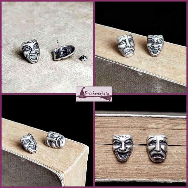 Ohrstecker "Theatermasken"