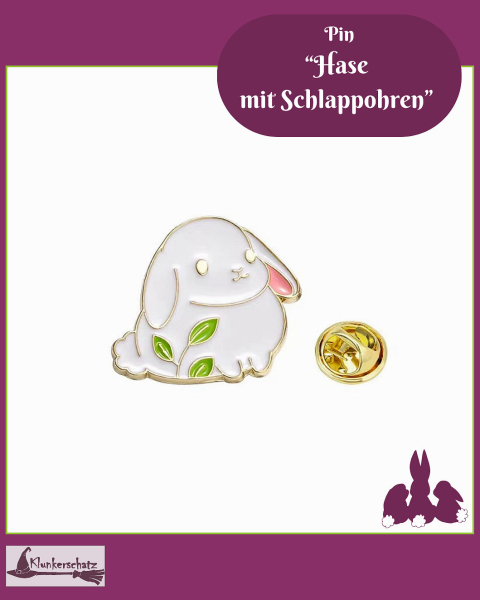 Pin "Hase mit Schlappohren"