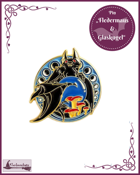 Pin "Fledermaus & Glaskugel"
