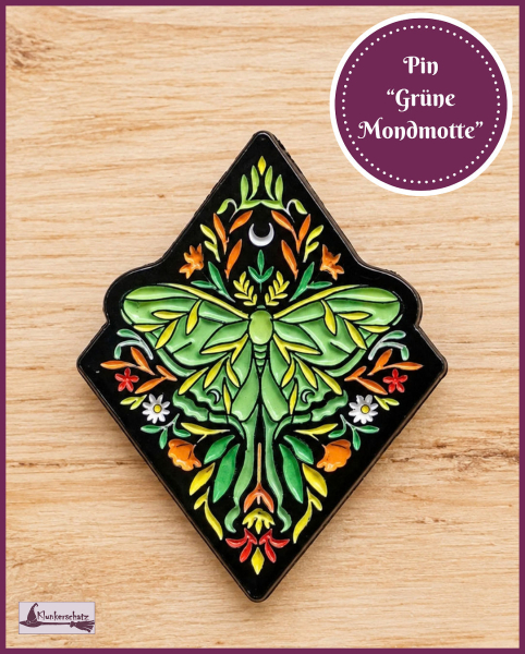 Pin "Grüne Mondmotte"