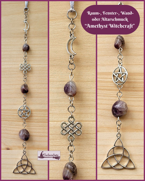 Raum-, Fenster-, Wand- oder Altarschmuck „Amethyst Witchcraft“