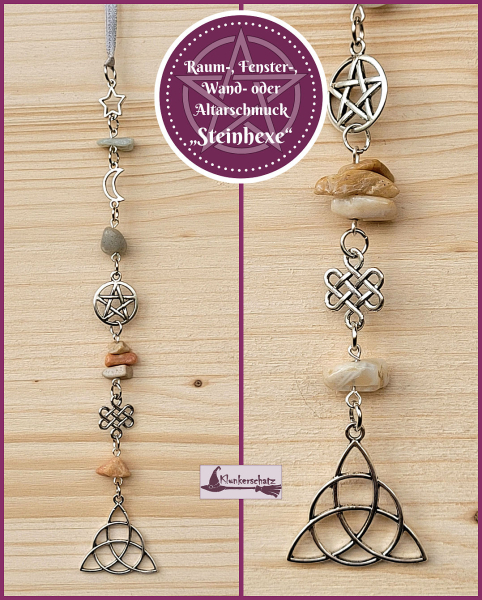 VERKAUFT - diverse Sonnensteine / Fensterschmuck mit Steinen  - Unikate