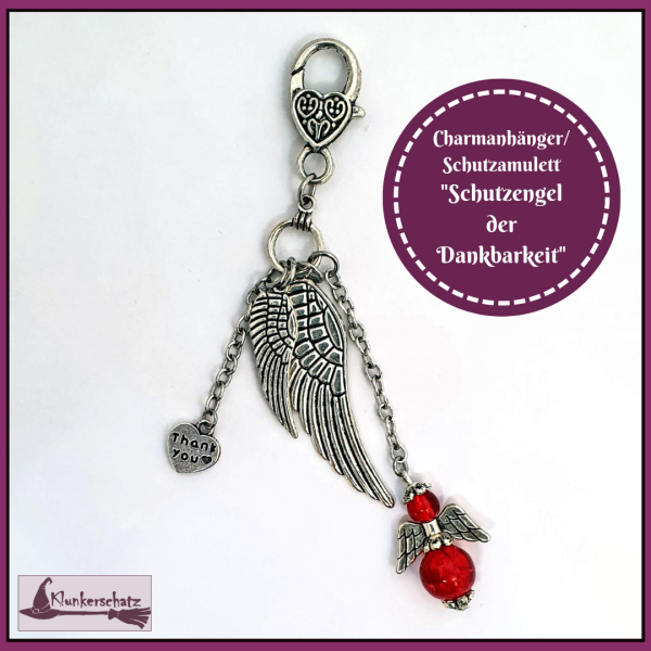 Charmanhänger "Schutzengel der Dankbarkeit"