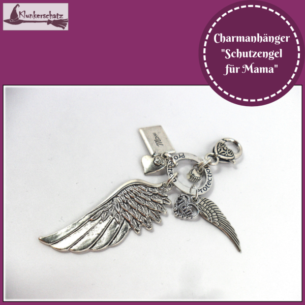 Charmanhänger "Schutzengel für Mama"