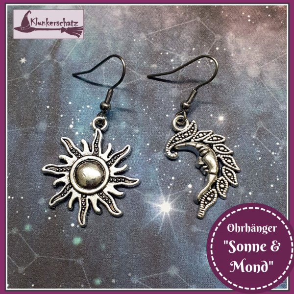 Ohrschmuck "Sonne & Mond"