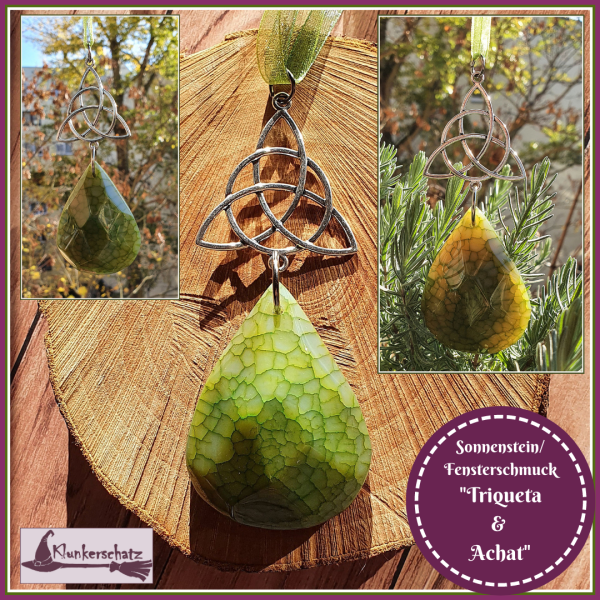 VERKAUFT - diverse Sonnensteine / Fensterschmuck mit Steinen  - Unikate