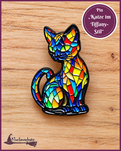 Pin „Katze im Tiffany-Stil“