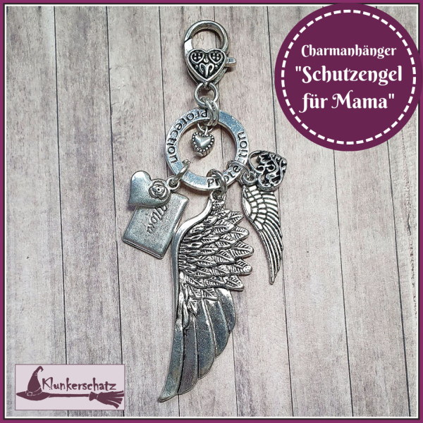 Charmanhänger "Schutzengel für Mama"