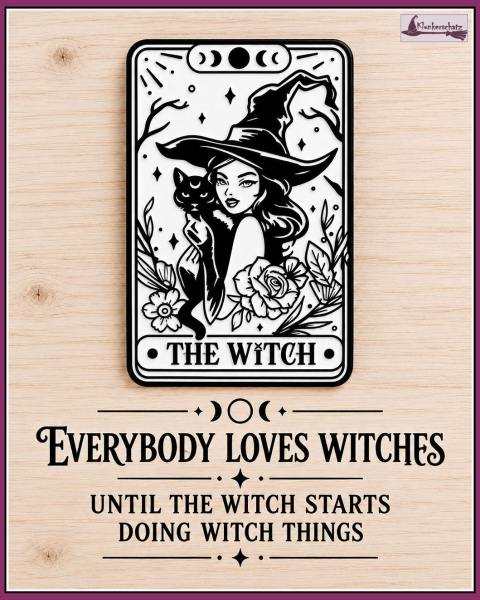Pin "Tarotkarte THE WITCH"