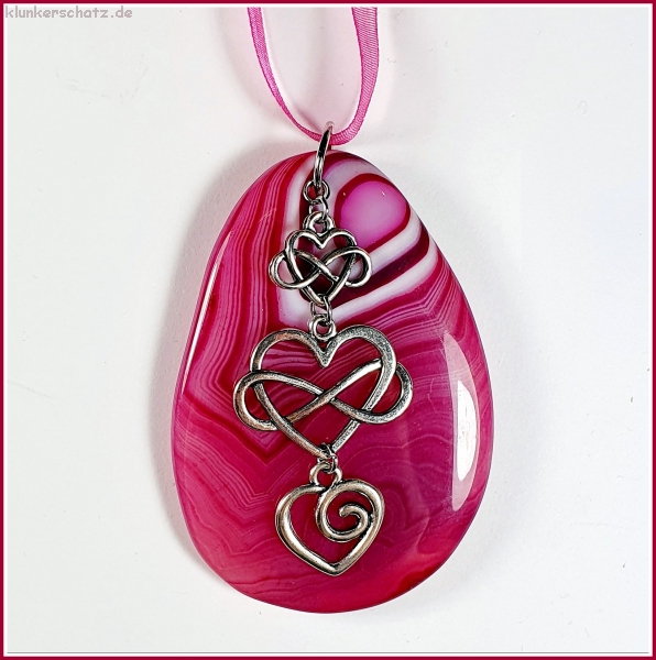 VERKAUFT - Sonnenstein / Fensterschmuck "Endless Love" - Unikat