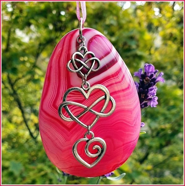 VERKAUFT - Sonnenstein / Fensterschmuck "Endless Love" - Unikat