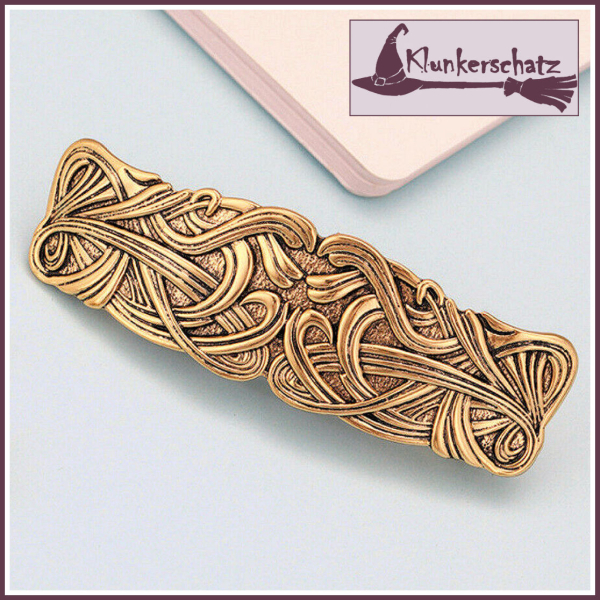 Haarspange "Keltisches Muster" in Antikgold