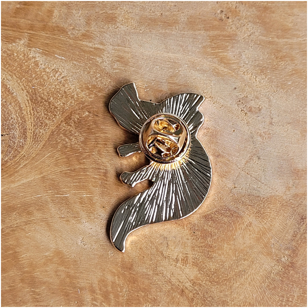 Pin "Schwarzes Axolotl"