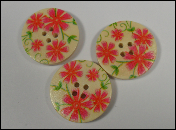 Knopf "Cosmea" - 3 cm