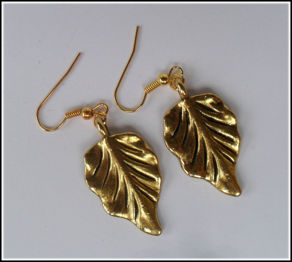 Ohrhänger "Blattgold"