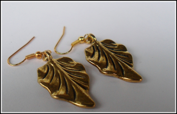 Ohrhänger "Blattgold"