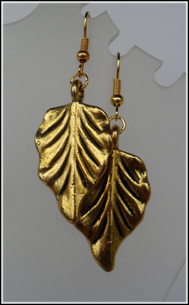 Ohrhänger "Blattgold"