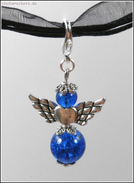 Charmanhänger "Schutzengel in Blau"