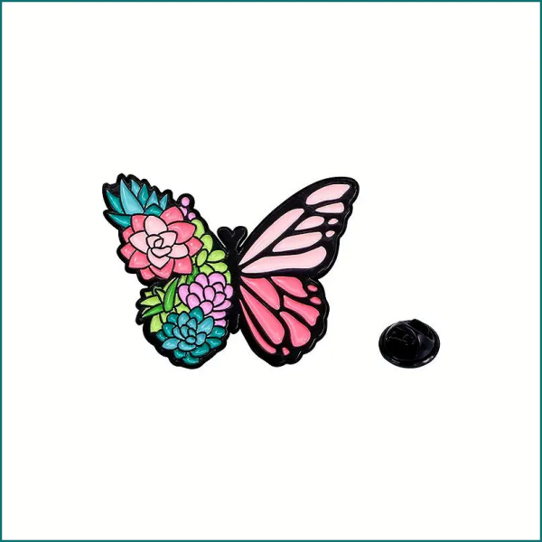 Pin "Schmetterling mit Blütenflügel"