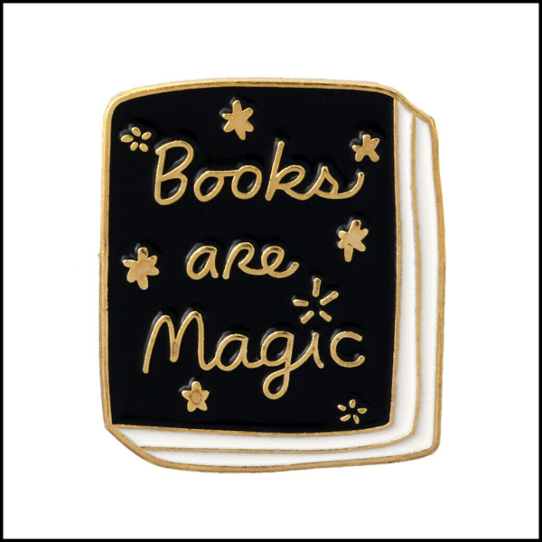 BuchLiebeKollektion - Pin "Books are magic"