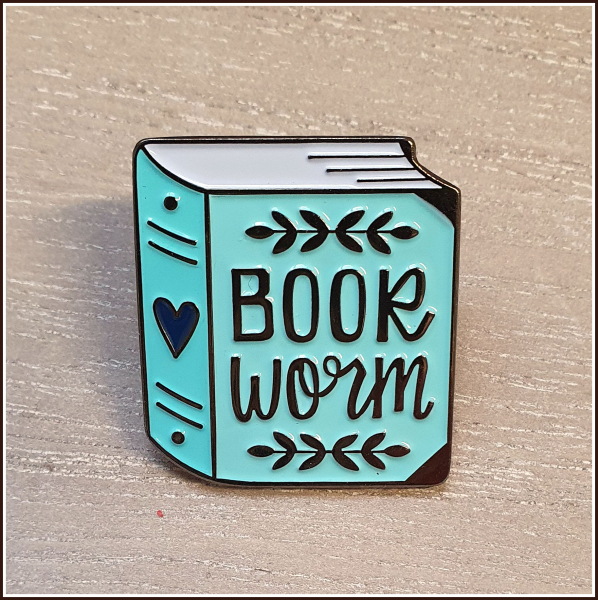BuchLiebeKollektion - Pin "Bookworm" - "Bücherwurm"