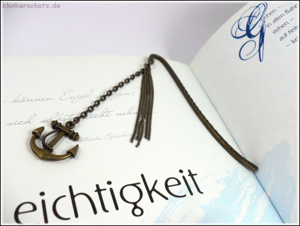 Lesezeichen "Anker" - Unikat