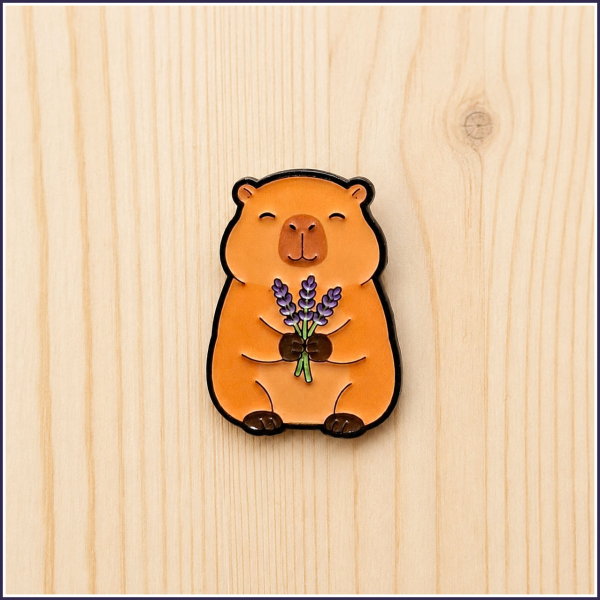 Pin "Capybara & Lavendel"