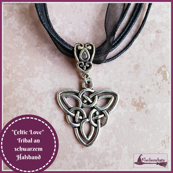 "Celtic Love" - Tribal am schwarzen Halsband