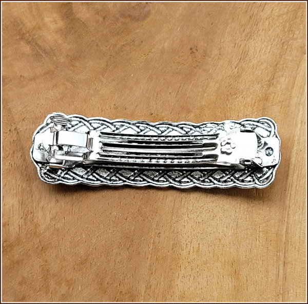 Haarspange "Keltische Knoten" in Antiksilber