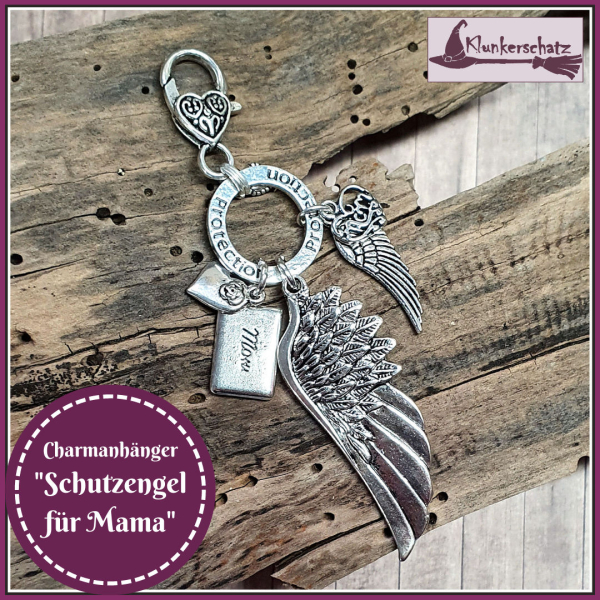 Charmanhänger "Schutzengel für Mama"
