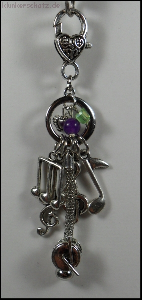 Auftragsarbeit - Set aus Charmanhänger, Armschmuck & Ohrhängern