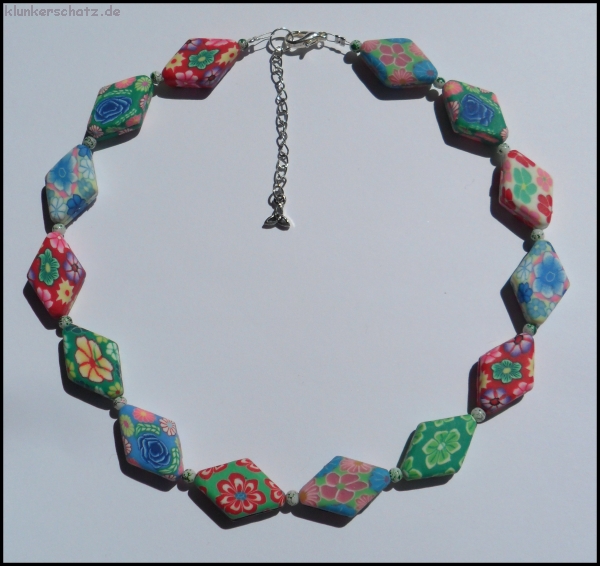 "Clay Ton Kunterbunt" Set aus Collier & Ohrhängern