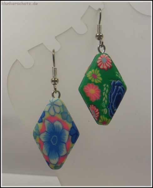 "Clay Ton Kunterbunt" Set aus Collier & Ohrhängern