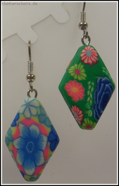 "Clay Ton Kunterbunt" Set aus Collier & Ohrhängern