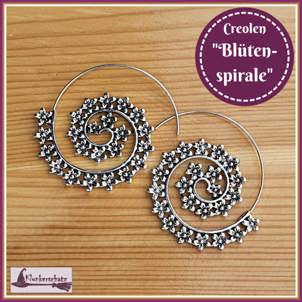 Creolen "Blütenspirale"