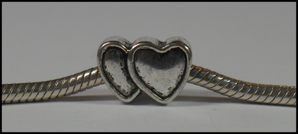 European Bead "Doppelherz - zwei Herzen im Einklang"