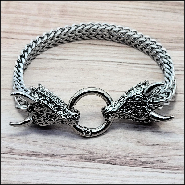 Armband "Gehörnte Drachen"  - 24,5 cm
