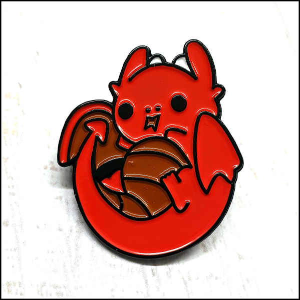Pin "Rotes Drachenbaby"