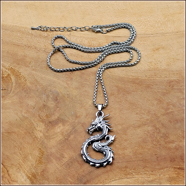 Halskette "Glücksdrache" - 62,5 cm