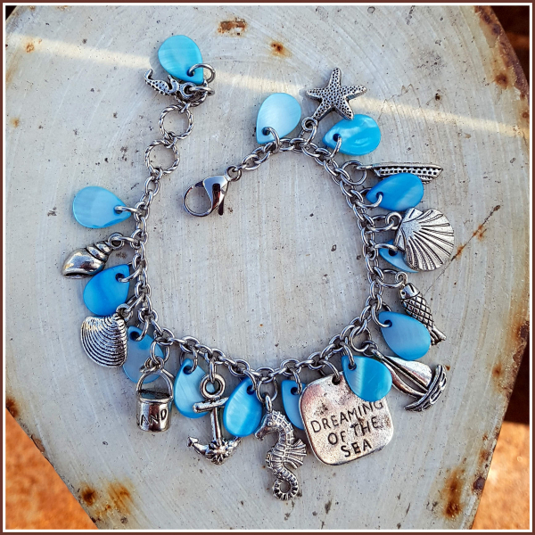 Bettelarmband "Dreaming of the sea" - Unikat!