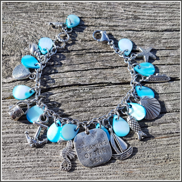 Bettelarmband "Dreaming of the sea" - Unikat!