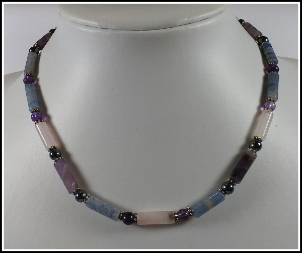 Halskette "Edelstein-Unikat"